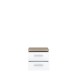 Nachtkommode >WINNIE< 2 Schubladen, Sonoma Eiche Dekor / weiss - 37,6x38,6x34,7cm (BxHxT)