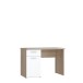Schreibtisch >WINNIE> Sonoma Eiche Dekor / weiss - 110x76,3x60cm B/H/T