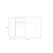 Schreibtisch >WINNIE> Sonoma Eiche Dekor / weiss - 110x76,3x60cm B/H/T