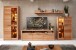 Stauraumvitrine >Nature One< 2 Türen, mit LED, FSC, Kernbuche teilmassiv - 85x203x40cm (B/H/T)