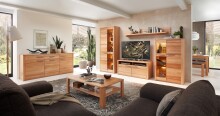 TV-Schrank >Nature One< 2 Türen, 2 Fächer, FSC, in Kernbuche teilmassiv - 131x58x45cm (B/H/T)