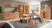 Sideboard >Nature One< 3 Türen, 3 Schübe, FSC, in Kernbuche teilmassiv - 190x86x45cm (B/H/T)