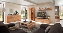 Couchtisch >Nature One< mit Ablageboden, in Kernbuche teilmassiv - 120x40x70cm (B/H/T)