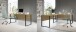 Schreibtisch >Amanda< in Eiche Artisan Dekor - 170 x 77 x 73 cm (B/H/T)