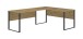 Eckschreibtisch >Amanda< in Artisan Eiche Optik - 223 x 77 x 73 cm (B/H/T)