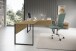 Eckschreibtisch >Amanda< in Artisan Eiche Optik - 223 x 77 x 73 cm (B/H/T)