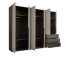 Kleiderschrank >Nuka< in Grau, Dekorfolie - 300x225,5x60cm (BxHxT)