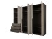Kleiderschrank >Nuka< in Grau, Dekorfolie - 300x225,5x60cm (BxHxT)