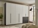 Kleiderschrank >Nuka< in Grau, Dekorfolie - 300x225,5x60cm (BxHxT)
