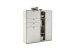 Highboard >SANTERNO< 2 Türen, 2 Schübe, Fächer, Soft withe / Eiche Dekor - 124x133x37 BxHxT