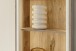 Vitrine >SANTERNO< 1 Tür, 6 Fächer, in Viking Eiche Dekor - 50x197x32 (BxHxT)