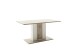 Säulen-Esstisch >SANTERNO< in Viking Eiche Dekor / Soft withe - 160x77x90 (BxHxT)