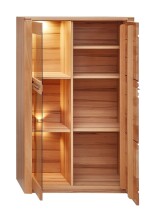 Wohnwand >Nature One< (3-teilig) Kernbuche teilmassiv - 320x170x45cm (BxHxT)