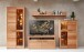Wohnwand >Nature One< (4-teilig) Kernbuche teilmassiv - 350x203x45cm (BxHxT)
