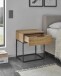 Nachtkommode >Seppo< in Nadelholz massiv, Massivholz - 45x52x40cm (BxHxT)