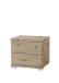Nachtkommode >Smilla< in Artisan Eiche, Melamin - 46x43x42cm (BxHxT)