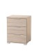 Nachtkommode >Smilla< in Eiche Sonoma, Melamin - 46x61x42cm (BxHxT)