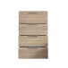 Nachtkommode >Smilla< in Eiche Sonoma, Melamin - 46x79x42cm (BxHxT)
