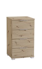 Nachtkommode >Smilla< in Artisan Eiche, Melamin -...