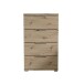 Nachtkommode >Smilla< in Artisan Eiche, Melamin - 46x79x42cm (BxHxT)