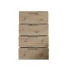 Nachtkommode >Smilla< in Artisan Eiche, Melamin - 46x79x42cm (BxHxT)