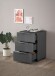 Nachtkommode >Sean< in Anthrazit, - 45x61x40 cm (BxHxT)