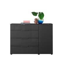 Kommode >Sean< in Anthrazit, - 135x99x40 cm (BxHxT)
