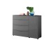Kommode >Sean< in Anthrazit, - 135x99x40 cm (BxHxT)