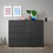 Kommode >Sean< in Anthrazit, - 135x99x40 cm (BxHxT)
