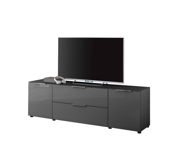 TV-Lowboard >Sean< in Anthrazit, - 180x55x40 cm (BxHxT)