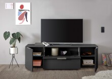 TV-Lowboard >Sean< in Anthrazit, - 180x55x40 cm (BxHxT)