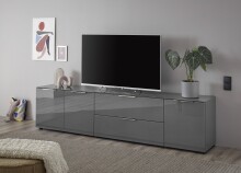 TV-Lowboard >Sean< in Anthrazit, - 226x55x40 cm...