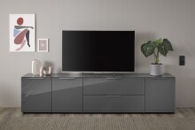 TV-Lowboard >Sean< in Anthrazit, - 226x55x40 cm (BxHxT)