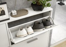 Schuhkipper >See< in Weiß, Melaminbeschichtet - 59x103x17cm (BxHxT)
