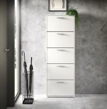 Schuhkipper >See< in Weiß, Melaminbeschichtet - 59x169x17cm (BxHxT)