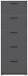 Schuhkipper >See< in Anthrazit, Melaminbeschichtet - 59x169x17cm (BxHxT)