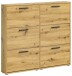 Schuhkipper >See< in Eiche Artisan, Melaminbeschichtet - 116x103x17cm (BxHxT)