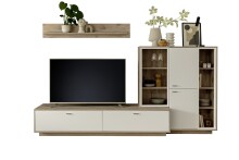 Wohnwand >SANTERNO< (3-teilig) in Soft weiss /...