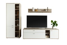 Wohnwand >SANTERNO< (3-teilig) in Soft weiss /...