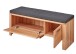 Schuhbank >Nature One< inkl. Kissen, 1 Klappe, FSC Kernbuche teilmassiv - 120x48x40cm (B/H/T)
