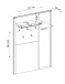 Garderobenpaneel >Nature One< 5 Haken, Ablage-Boden, FSC Kernbuche teilmassiv - 120x157x29cm (B/H/T)