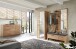 Garderobenpaneel >Nature One< 5 Haken, Ablage-Boden, FSC Kernbuche teilmassiv - 120x157x29cm (B/H/T)