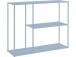 Bücherregal >Vilde< in Blau, Metall - 100x80x30cm (BxHxT)