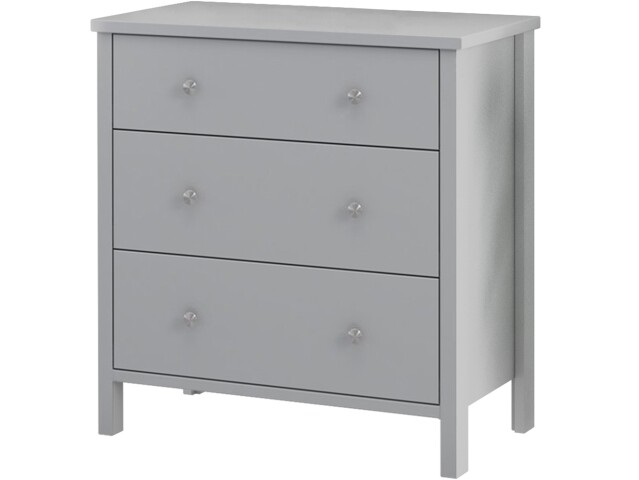 Kommode >Wenche< in Grau, MDF/Folie - 81x84x41cm (BxHxT)