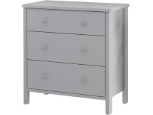 Kommode >Wenche< in Grau, MDF/Folie - 81x84x41cm...