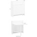 Klapptisch >Froya< in Weiß, MDF/Kiefer - 84x90x80cm (BxHxT)