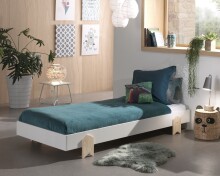 Stapelbett >Moldulo< 90x200cm, inkl. Lattenrost,...