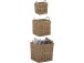 Flechtkorb >Åmund< in Grau, Rattan - 32x34,5x32cm (BxHxT)