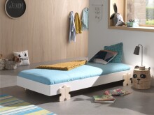 Stapelbett >Moldulo< 90x200cm, inkl. Lattenrost,...
