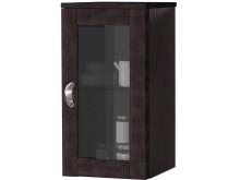 Hängeschrank >Ylva< 1 Tür, 1 Boden, in Braun, massive Kiefer - 30x58x30cm (BxHxT)
